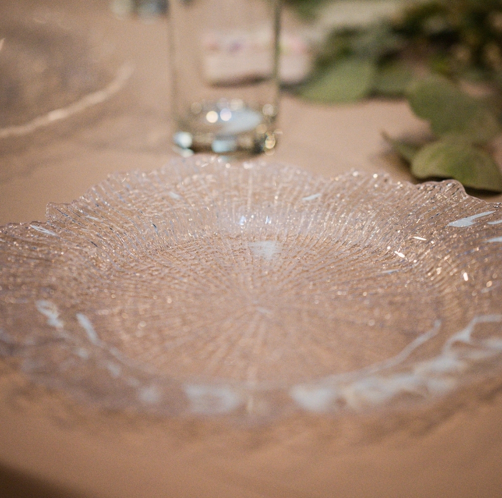 Elegant Clear Acrylic Dinner Charger
